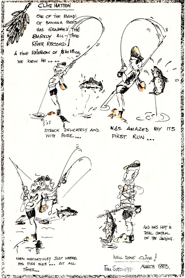 199 Cartoon TROUT FISHING