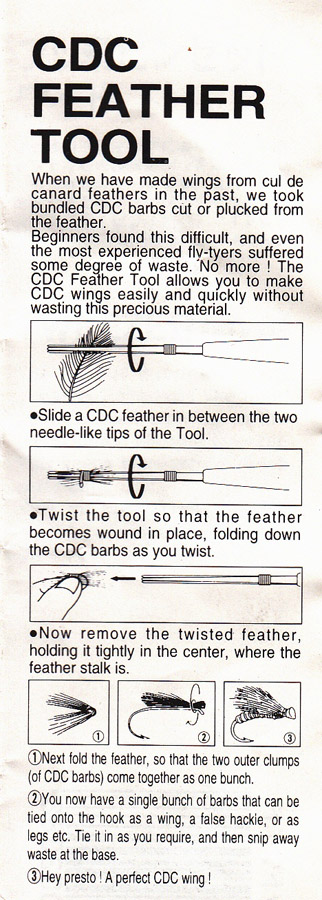 CDC feather tool