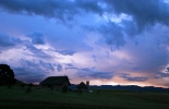 Stonefly cottage at sunset