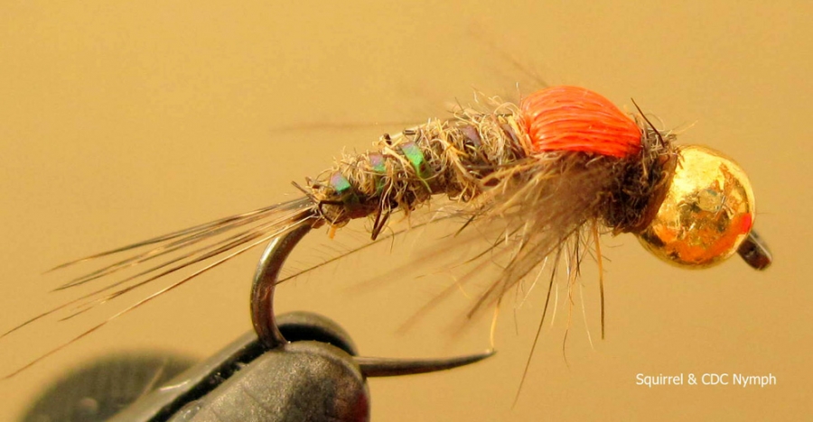 MNFT 10PCS Orange Nymph Pheasant Wings Mosquito Dry Hook Bass Fly